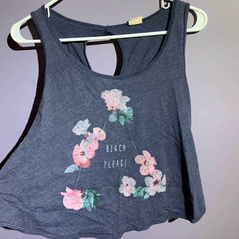 HOLLISTER Blue crossover tank